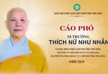 Cáo phó Ni trưởng Thích Nữ Như Nhẫn viên tịch