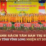 Danh sách và chức danh Tân Ban Trị sự GHPGVN tỉnh Vĩnh Long, nhiệm kỳ 2026-2031